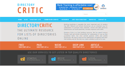 Desktop Screenshot of directorycritic.com