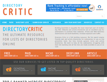 Tablet Screenshot of directorycritic.com